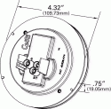 LAMP, 4" LED AMBER/CLEAR LENS GROTE G4023 STT