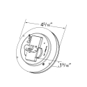 LIGHT RED, 4" SUPERNOVA LED, S/T/T