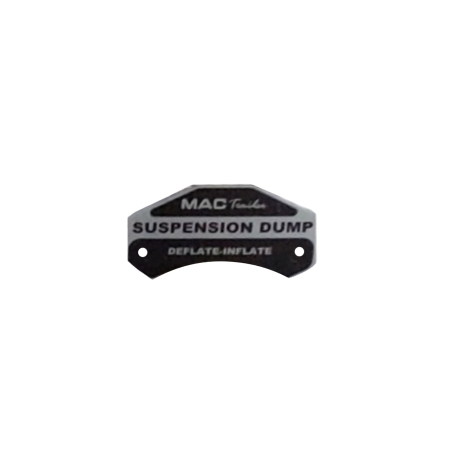 DECAL, BALL VALVE SUSPENSION DUMP "INFLATE/DEFLATE" RIVET