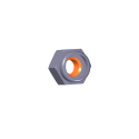 1/4-20 NYLON STAINLESS LOCK NUT