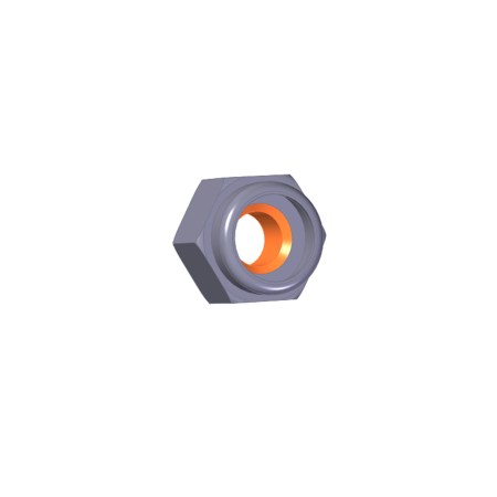 1/4-20 NYLON STAINLESS LOCK NUT