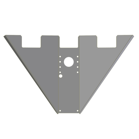DOLLY WING, LANDING GEAR TIPPER 5/16", 8" CROSSMEMBER SPACING, HOLLAND MARK V REVERSE MOUNT