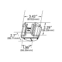 LICENSE LAMP, CONTROL BOX LIGHT, GRAY MULTI-VOLT LED