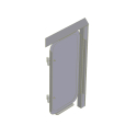 BULKHEAD DOOR ASSEMBLY, DRIVER SIDE, 45° CORNER BH STYLE S&P