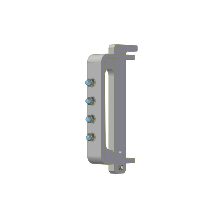 SLIDER HINGE ASSEMBLY 8", INSET SS