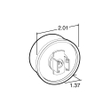 LED, MODEL 30 AMBER LAMP, 2 DIODE