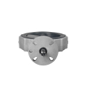BUTTERFLY VALVE, 6" 400 SERIES, ALUMINUM BODY, STAINLESS STEEL DISC, BLACK NITRILE