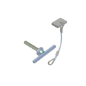 AIR FLOW TAILGATE T-HANDLE ASSEMBLY, W/ CABLE RETAINER