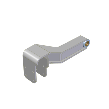 HINGE TIPPER SS OS PASSENGER SIDE, OIL LITE BUSHING 12-1/8", USE 55002912-1 SS PIN