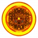 LAMP, LED MODEL10, 8-DIODE AMBER, HIGH PROFILE, PL-10, 12V