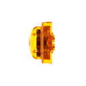 LAMP, LED MODEL10, 8-DIODE AMBER, HIGH PROFILE, PL-10, 12V
