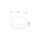 MARKER 2" LED AMBER 6 DIODE SIGNAL STAT, PL-10, 12V