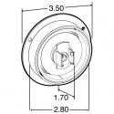 MODEL 10 8-DIODE, RED GRAY FLANGE, 12V