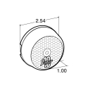 SUPER 10 RED MARKER BULB REFLECTORIZED, INCANDESCENT, PL-10, 12V