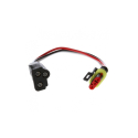 LED PIGTAIL FOR STOP, TURN, TAIL BULBS, 16 GAUGE GPT WIRE, FEMALE PL-3
