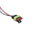 LED PIGTAIL FOR STOP, TURN, TAIL BULBS, 16 GAUGE GPT WIRE, FEMALE PL-3