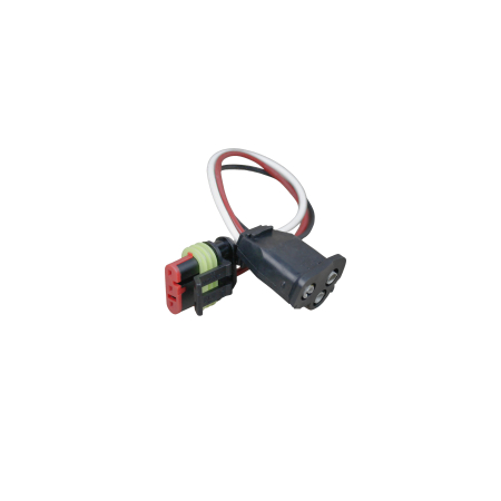 LED PIGTAIL FOR STOP, TURN, TAIL BULBS, 16 GAUGE GPT WIRE, FEMALE PL-3