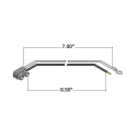 PIGTAIL FOR MARKER BULBS, 16 GAUGE GPT WIRE, PL-10, STRIPPED END/RING TERMINAL