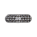 LED, OVAL MIDTURN, AMBER 24 DIODE, FRONT/PARK/TURN 12V, PL-3