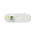 LED, OVAL MIDTURN, AMBER 24 DIODE, FRONT/PARK/TURN 12V, PL-3