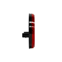RED LED LAMP, MODEL 44, ROUND, 6 DIODE STOP/TURN/TAIL, 12V