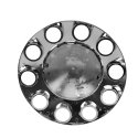 HUB COVER FRONT TRUX 33MM X 10 THREADED NUT, CHROME PLASTIC, 1 PAIR