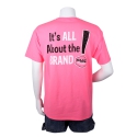 T-SHIRT "BRAND" PINK LARGE