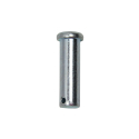 YOKE PIN 5/8" X 2" LONG ZINC, CR 1018 ELECTRO PLATED