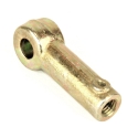 ROD END, EYE GATE LINKAGE, FORGE A-36 GOLD ELECTRO PLATED, LEFT HAND THREAD