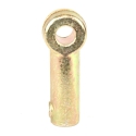 ROD END, EYE GATE LINKAGE, FORGE A-36 GOLD ELECTRO PLATED, LEFT HAND THREAD