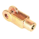 YOKE ADJUSTABLE, 3-1/2" X 5/8-11 FORGE A-36 GOLD ELECTRO PLATED