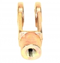 YOKE ADJUSTABLE, 3-1/2" X 5/8-11 FORGE A-36 GOLD ELECTRO PLATED