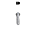 FENDER BOLT KIT, MOUNTING HARDWARE WITH INSTRUCTIONS