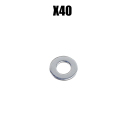 FENDER BOLT KIT, MOUNTING HARDWARE WITH INSTRUCTIONS
