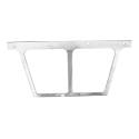 ALUMINUM ANTI-SAIL MUD FLAP BACKING BRACKET, BURNED 24" X 12-3/4"