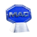 6" MAC LOGO BLUE W/ BASE