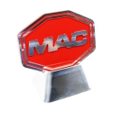 6" MAC LOGO RED W/ BASE