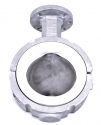 BUTTERFLY VALVE 4", ALUMINUM WHITE SEAL, STAINLESS STEEL DISC