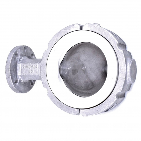 BUTTERFLY VALVE 4", ALUMINUM WHITE SEAL, STAINLESS STEEL DISC