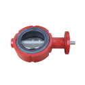 BUTTERFLY VALVE 4", 400 SERIES, 6 BOLT, CI STAINLESS STEEL DISK, BLACK NITRILE