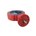 BUTTERFLY VALVE 4", 400 SERIES, 6 BOLT, CI STAINLESS STEEL DISK, BLACK NITRILE
