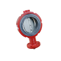BUTTERFLY VALVE 4", 400 SERIES, 6 BOLT, CI STAINLESS STEEL DISK, BLACK NITRILE