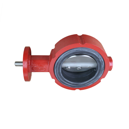 BUTTERFLY VALVE 4", 400 SERIES, 6 BOLT, CI STAINLESS STEEL DISK, BLACK NITRILE