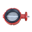BUTTERFLY VALVE 5", 400 SERIES CAST IRON, STAINLESS STEEL DISC, BLACK NITRILE