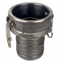 COUPLER 4", IRON FEMALE X HOSE SHANK