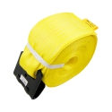 WINCH STRAP 4" X 30' YELLOW WITH FLAT HOOK DOLECO