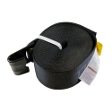 WINCH STRAP 4" X 30'  BLACK REFLECTIVE W/ FLAT HOOK DOLECO