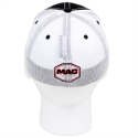 MAC TRAILER FITTED HAT, WHITE MESH, MEDIUM/LARGE SIZE