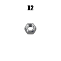 SHOCK ABSORBER BOLT KIT, HT-250US