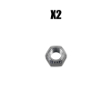 SHOCK ABSORBER BOLT KIT, HT-300/250/230, ALSO REAR MOUNT SHOCKS AAT 300